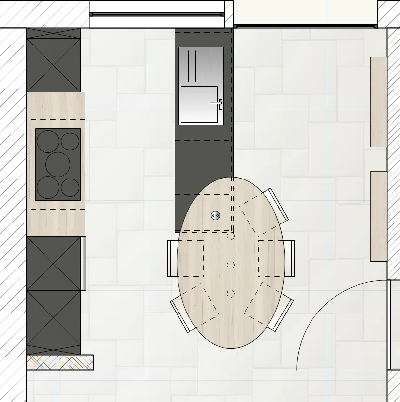 Genes'In cuisine îlot / presqu'île