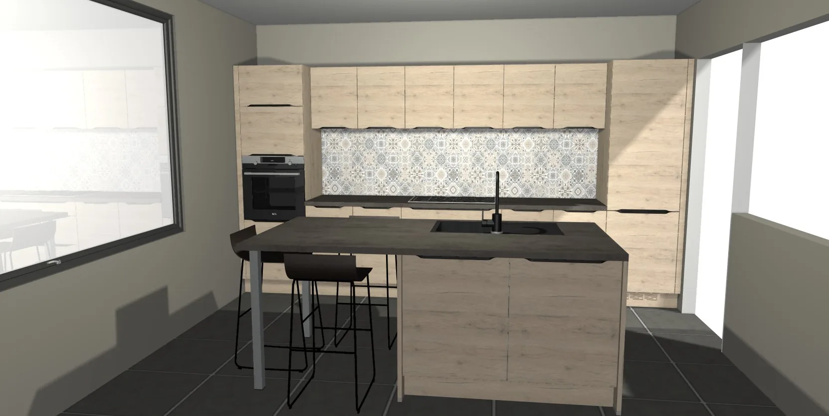 Genes'In cuisine îlot / presqu'île