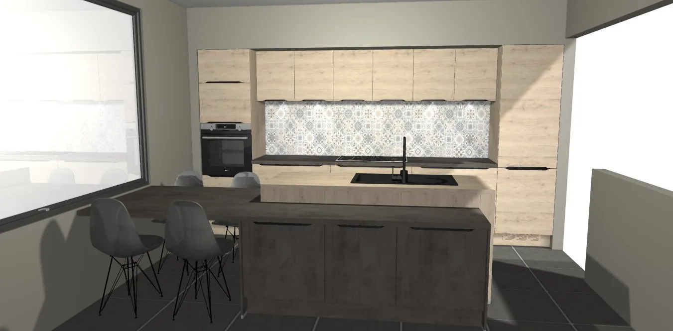 Genes'In cuisine îlot / presqu'île