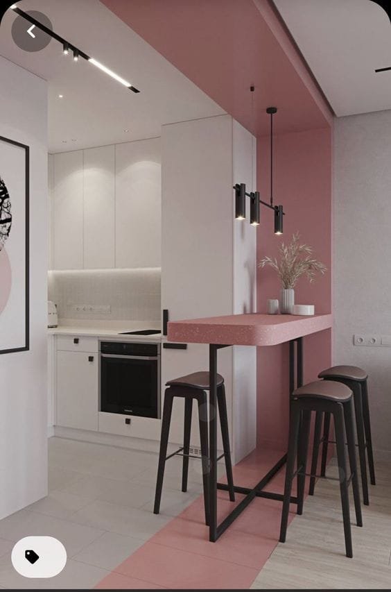 rôle d’un architecte d’intérieur – Article Genes’In - cuisine color block